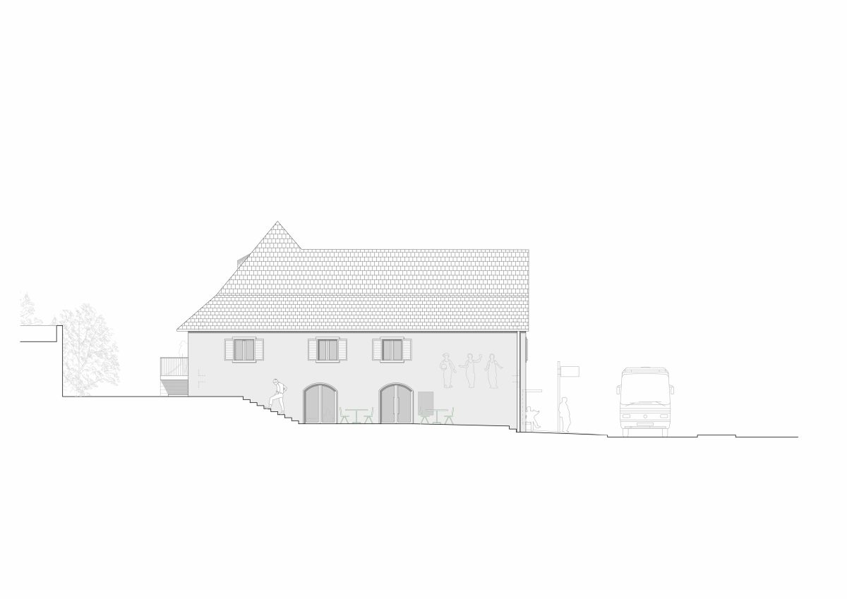 Backes Zarali Architekten, Ideenstudie Däge-Lädeli, Oberwil